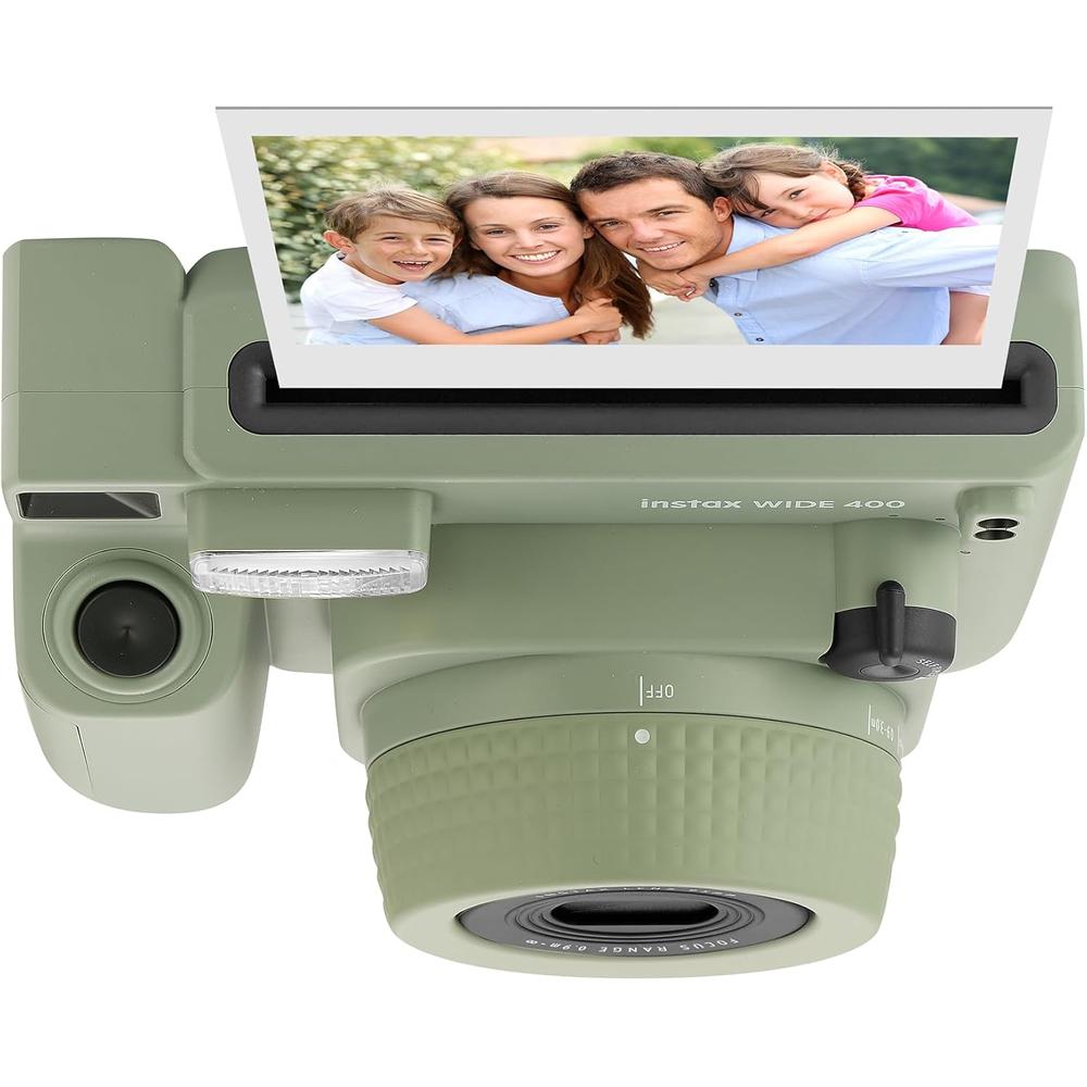 CÁMARA FUJIFILM INSTANTÁNEA INSTAX WIDE 400 C/20 HOJAS ESTUCHE ÁLBUM PILAS Y LÁPIZ LIMPIEZA SET 6 PZS | NEGRO - 3