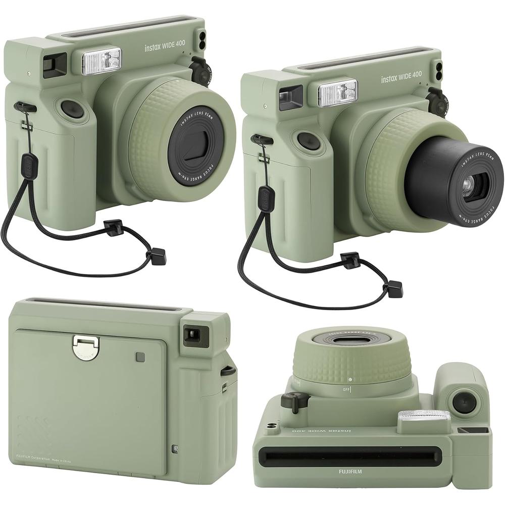 CÁMARA FUJIFILM INSTANTÁNEA INSTAX WIDE 400 C/20 HOJAS ESTUCHE ÁLBUM PILAS Y LÁPIZ LIMPIEZA SET 6 PZS | NEGRO - 4