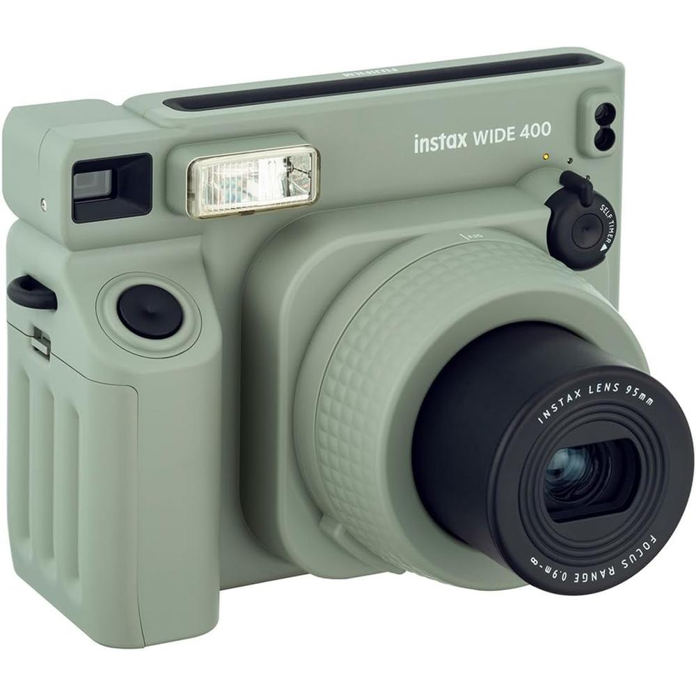 CÁMARA FUJIFILM INSTANTÁNEA INSTAX WIDE 400 C/20 HOJAS Y BOLSO SET 3 PZS | VERDE SAGE - 2