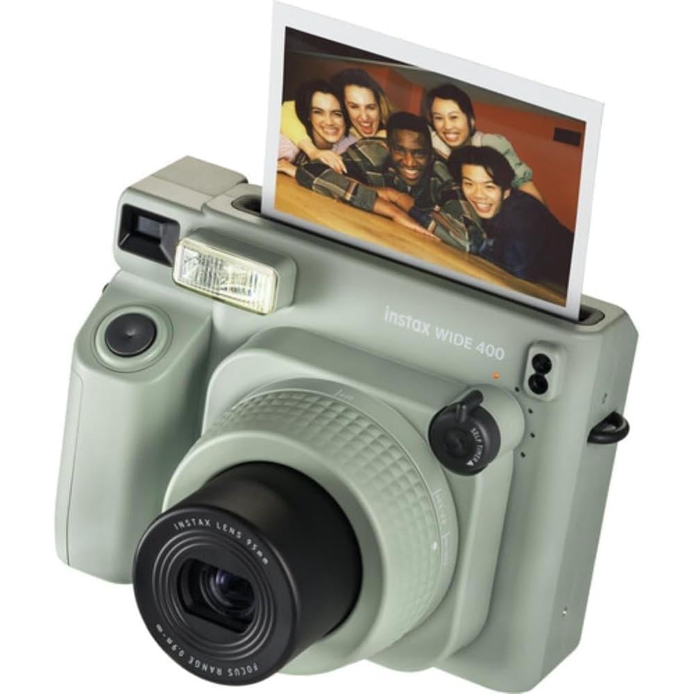 CÁMARA FUJIFILM INSTANTÁNEA INSTAX WIDE 400 C/20 EXP. ESTUCHE ÁLBUM Y ACC. SET 5 PZS | VERDE SAGE - 2