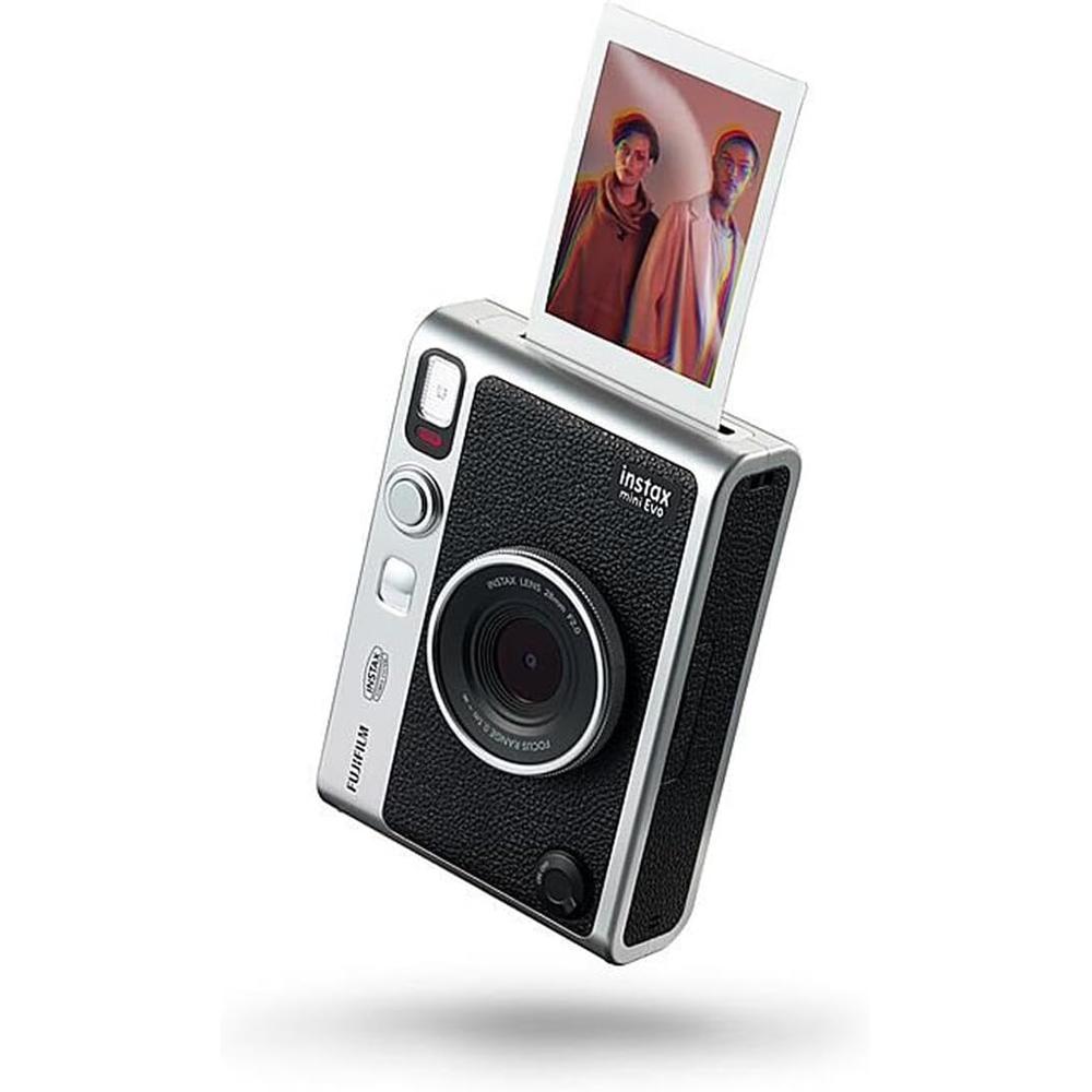 CÁMARA FUJIFILM HÍBRIDA INSTAX MINI EVO C/20 EXP. BOLSO Y MEMORIA MICRO SD SET 4 PZS | NEGRO - 2