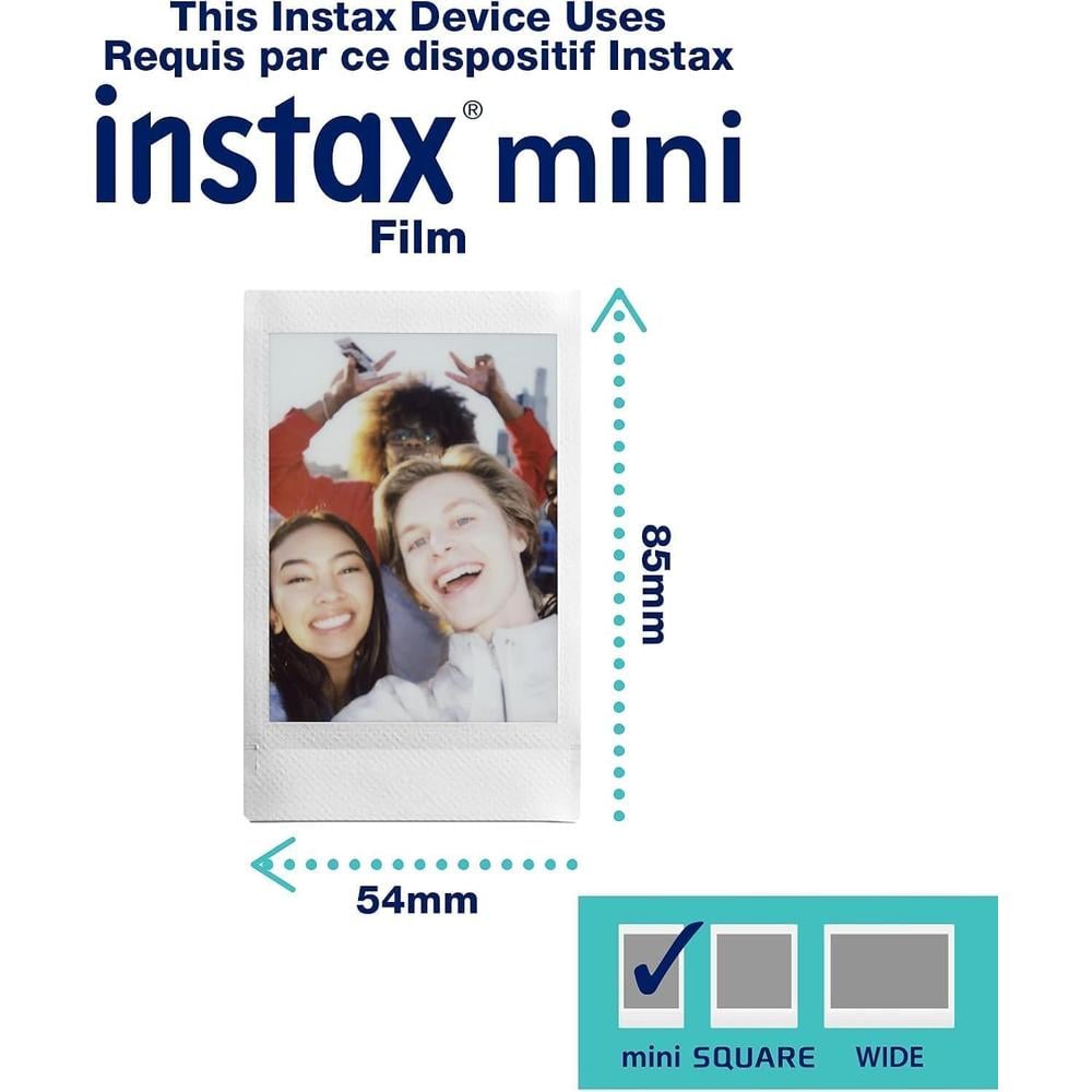 CÁMARA FUJIFILM INSTANTÁNEA INSTAX MINI 41 C/1 TWIN PACK SET 2 PZS | NEGRO - 6