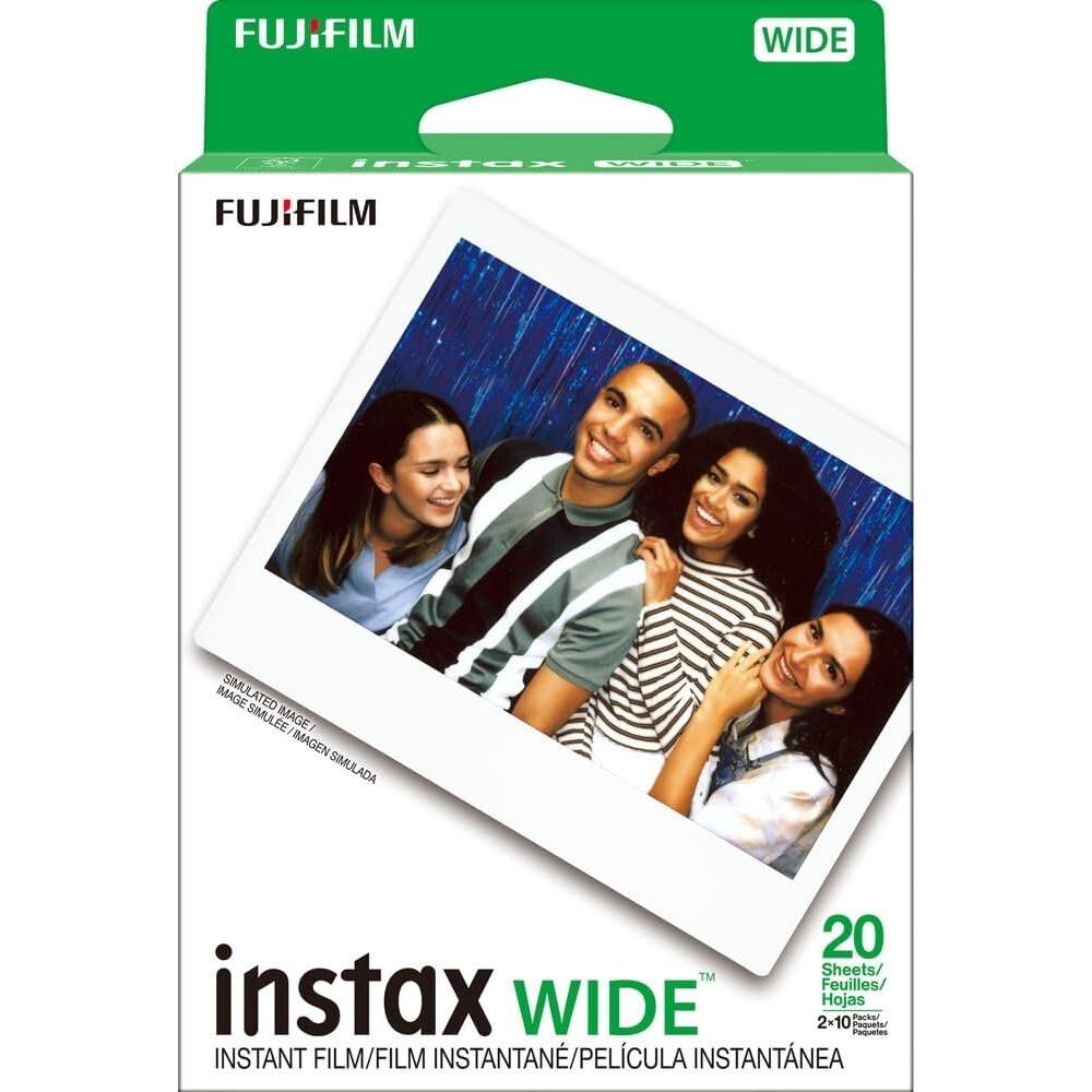 CÁMARA FUJIFILM HÍBRIDA INSTAX WIDE EVO C/30 EXP ÁLBUM MARCOS Y PAÑO SET 5 PZS | NEGRO - 5