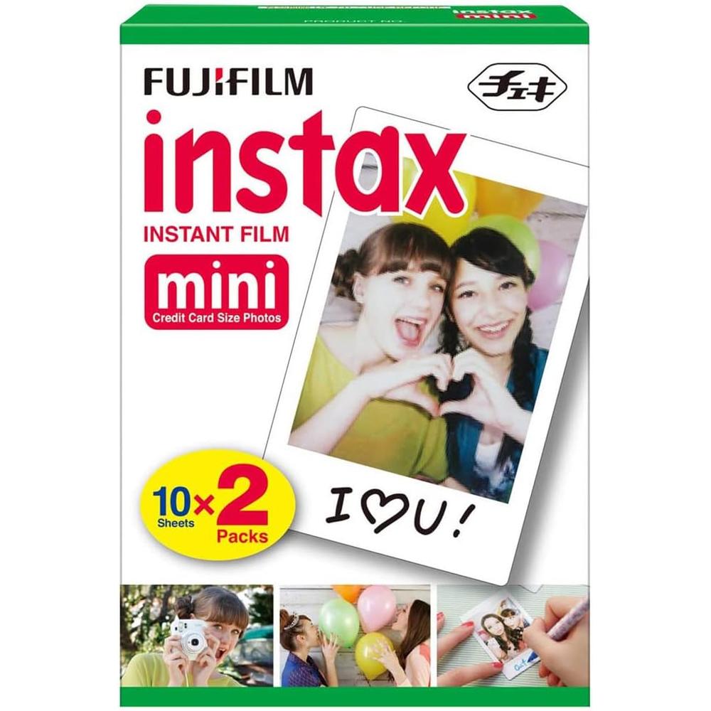 CÁMARA FUJIFILM HÍBRIDA INSTAX MINI EVO C/20 EXP. CAJA FOTOS MARCOS Y POSTALES SET 5 PZS | NEGRO - 3