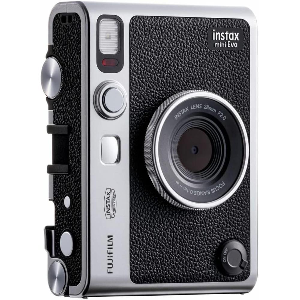CÁMARA FUJIFILM HÍBRIDA INSTAX MINI EVO C/20 EXP. CAJA FOTOS MARCOS Y POSTALES SET 5 PZS | NEGRO - 6