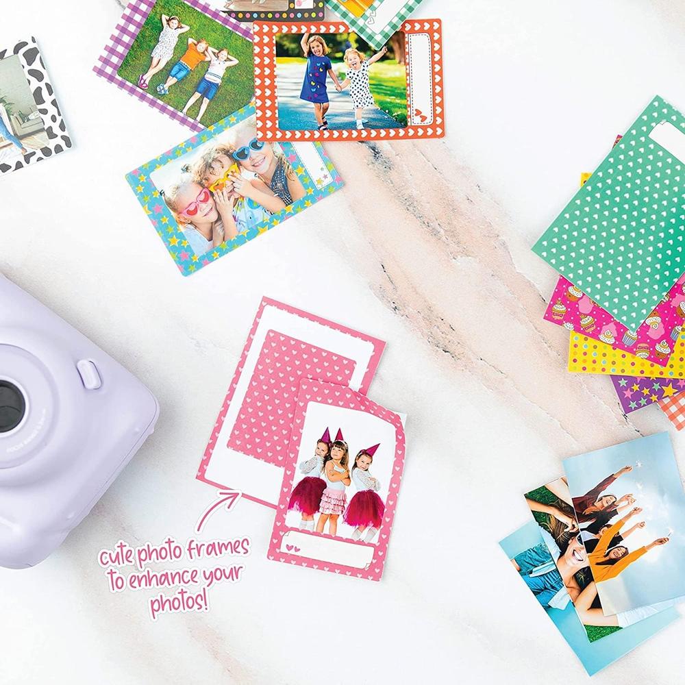 CÁMARA FUJIFILM INSTANTÁNEA INSTAX MINI 12 C/40 HOJAS ESTUCHE GALAXY ÁLBUM Y STICKERS SET 5 PZS | AZUL PASTEL - 6