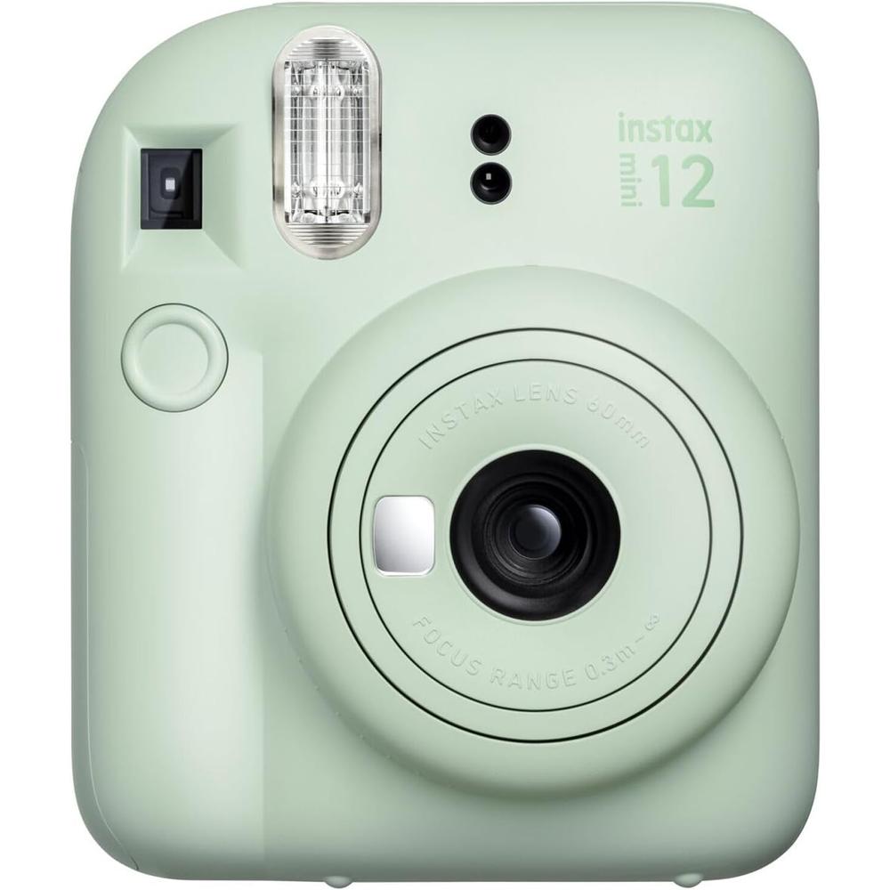 CÁMARA FUJIFILM INSTANTÁNEA INSTAX MINI 12 C/80 HOJAS ESTUCHE Y ACC. SET 4 PZS | VERDE MENTA - 3