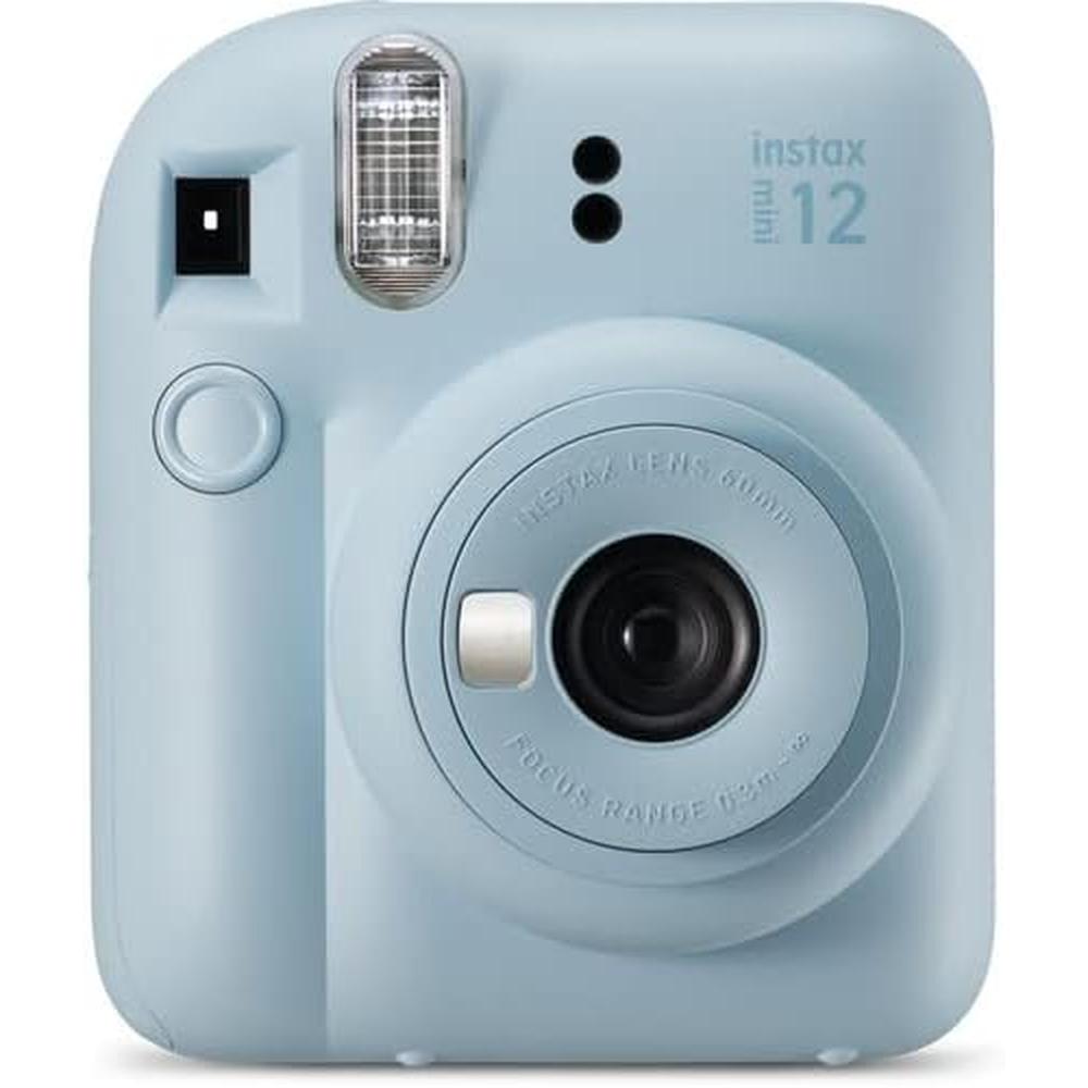 CÁMARA FUJIFILM INSTANTÁNEA INSTAX MINI 12 C/60 HOJAS ESTUCHE Y ACC. SET 4 PZS | AZUL PASTEL - 3