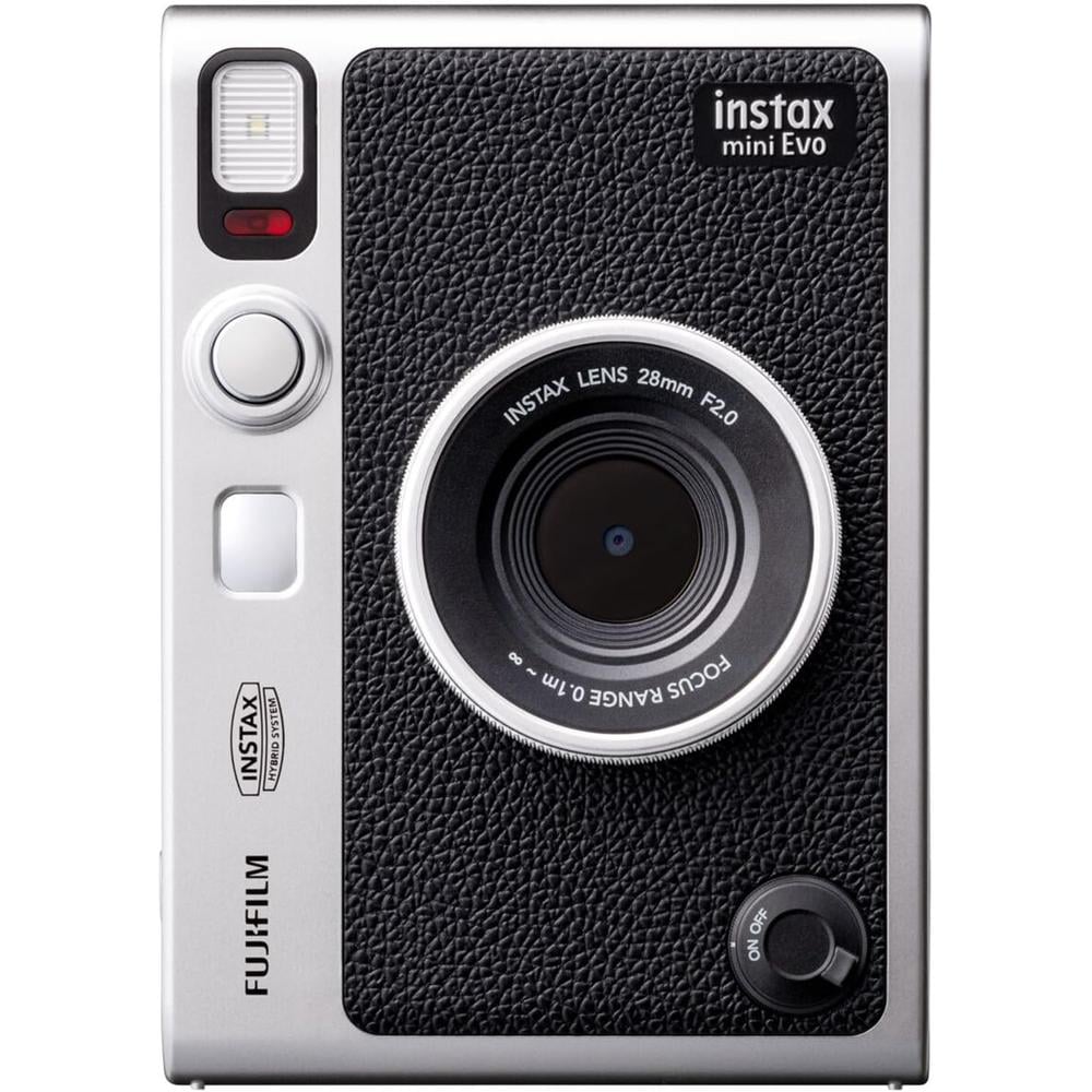 CÁMARA FUJIFILM HÍBRIDA INSTAX MINI EVO C/60 EXP. Y PAÑO SET 3 PZS | NEGRO - 1