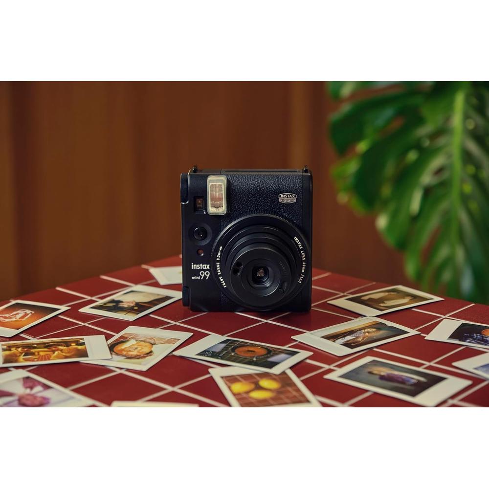 CÁMARA FUJIFILM INSTANTÁNEA INSTAX MINI 99 C/20 HOJAS ESTUCHE ÁLBUM Y ACC. SET 5 PZS | NEGRO - 3