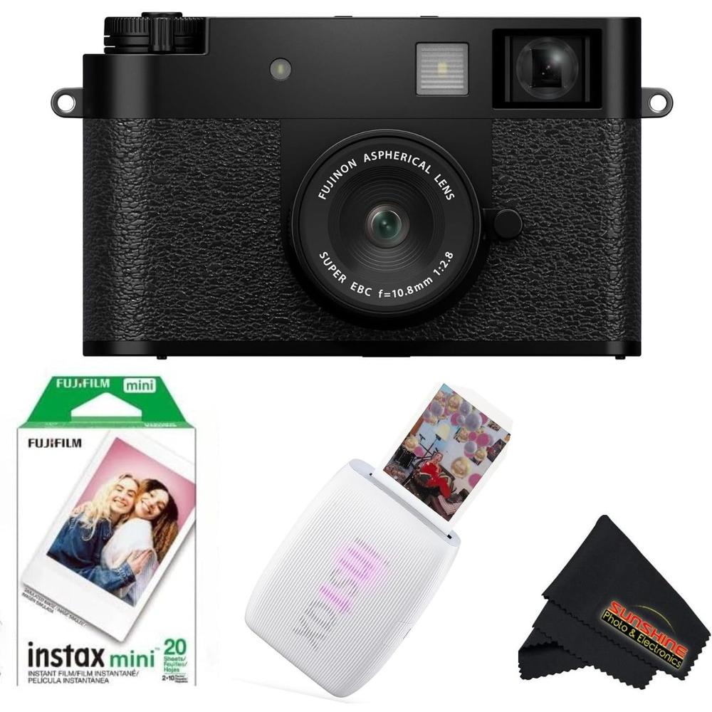 CÁMARA DIGITAL FUJIFILM X HALF IMPRESORA INSTAX MINI LINK 3 WHITE PAÑO MICROFIBRA 20 HOJAS - SET 4 PZS - 1