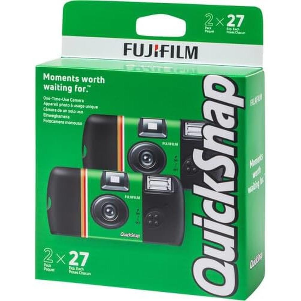 CÁMARA DESECHABLE FUJIFILM QUICKSNAP FLASH 400 ESTUCHE PAÑO MICROFIBRA - SET 4 PZS - 6