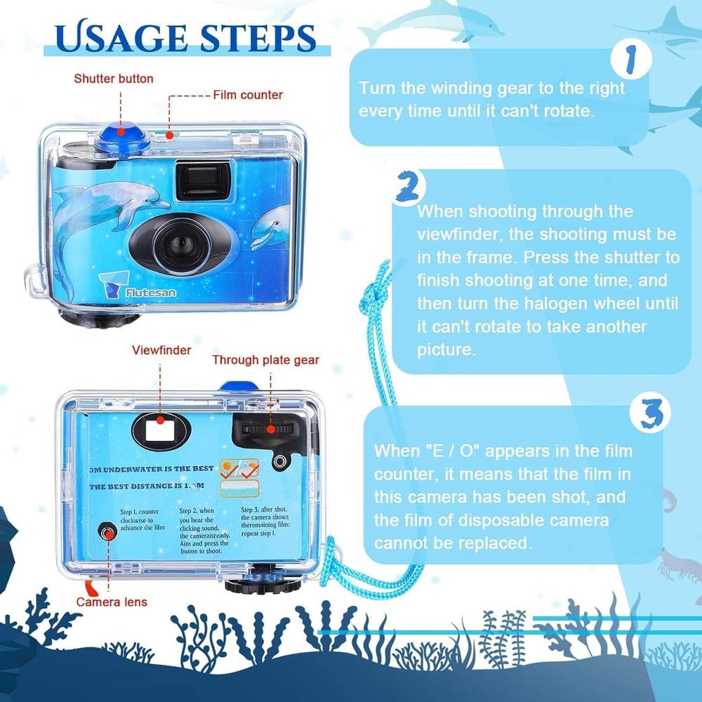 CÁMARA DESECHABLE FUJIFILM QUICKSNAP RESISTENTE AL AGUA 35MM USB SANDISK 32GB PAÑO MICROFIBRA - SET 5 PZS - 5