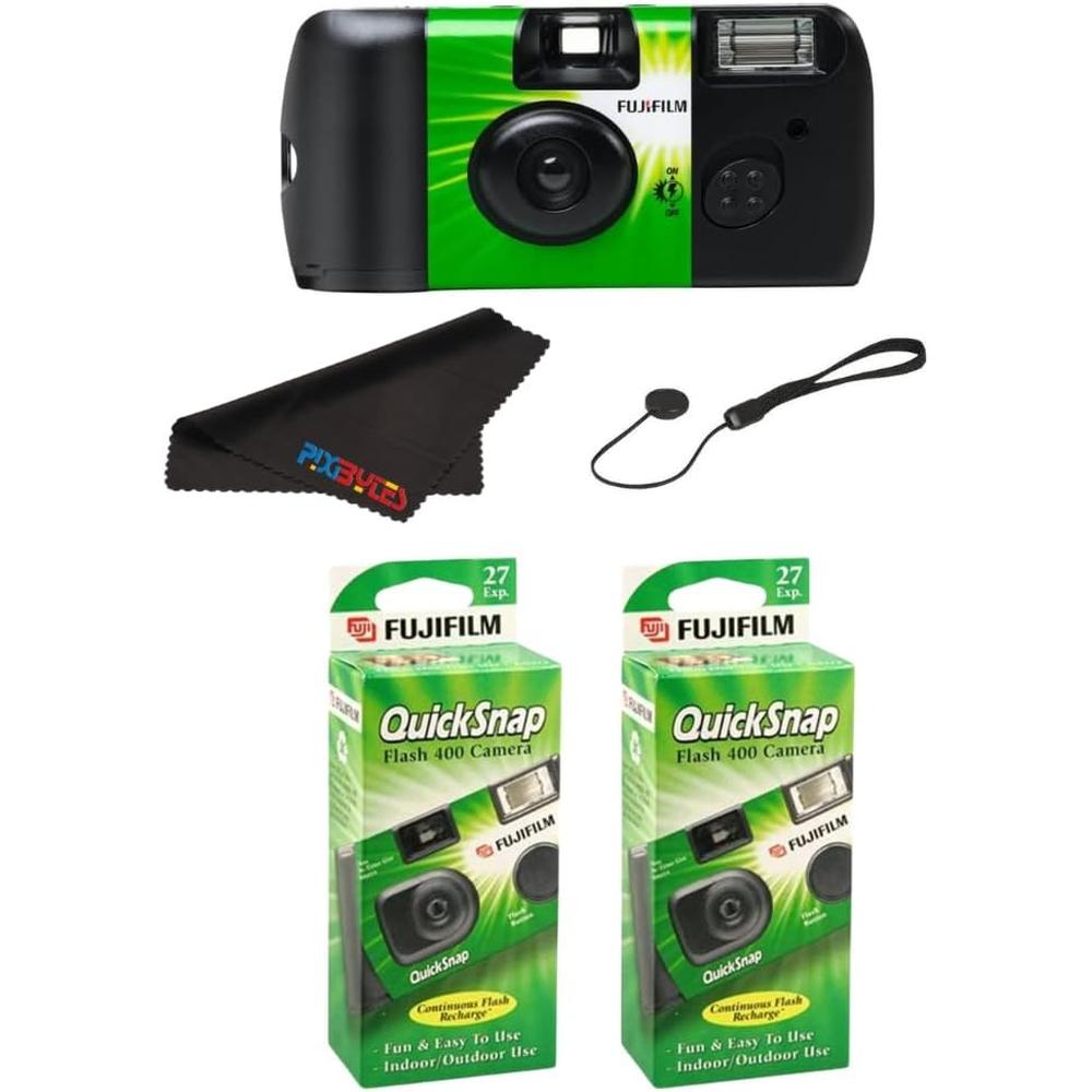 CÁMARA DESECHABLE FUJIFILM QUICKSNAP FLASH 400 TAPA PROTECTORA - PACK 2 PZS - 1