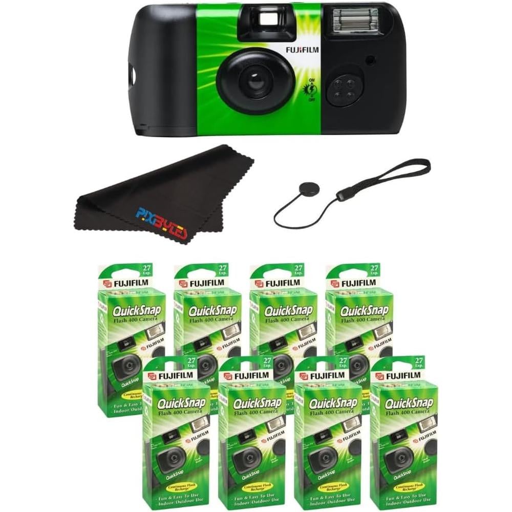 CÁMARA DESECHABLE FUJIFILM QUICKSNAP FLASH 400 TAPA PROTECTORA - PACK 8 PZS - 1