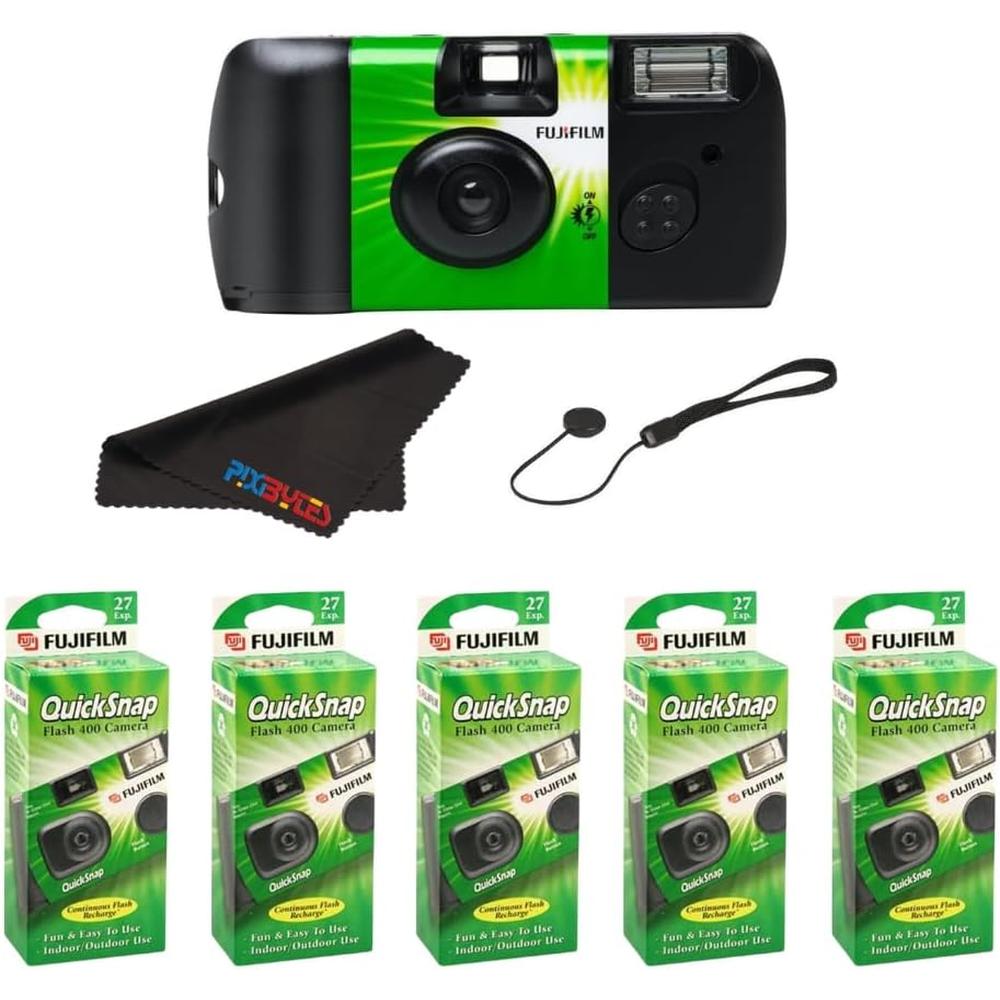 CÁMARA DESECHABLE FUJIFILM QUICKSNAP FLASH 400 TAPA PROTECTORA - PACK 5 PZS - 1