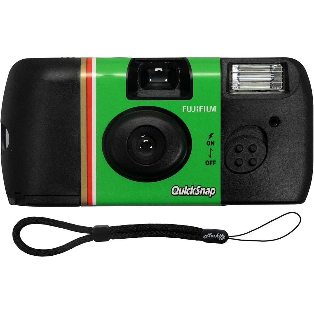 CÁMARA DESECHABLE FUJIFILM QUICKSNAP FLASH 400 35MM CORREA DE MUÑECA AJUSTABLE MOSHIFY - SET 2 PZS - 1