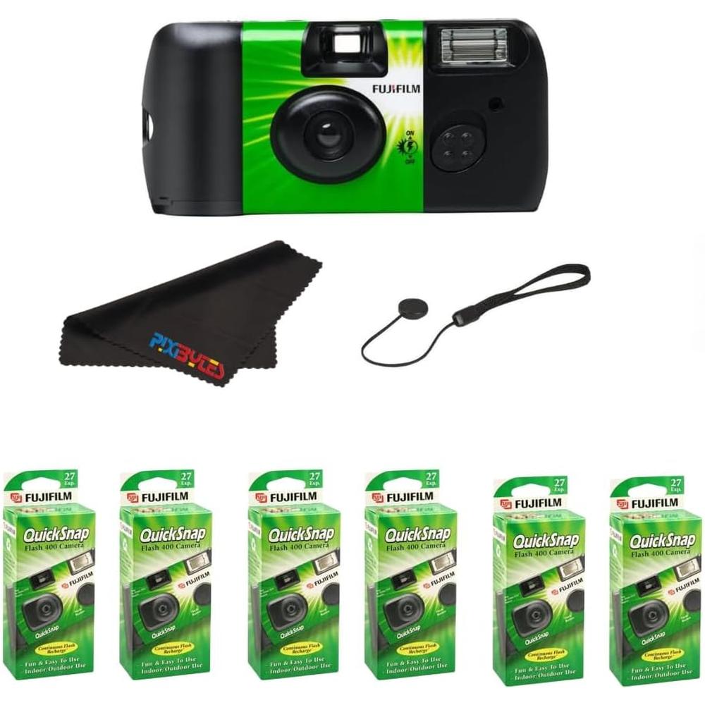 CÁMARA DESECHABLE FUJIFILM QUICKSNAP FLASH 400 TAPA PROTECTORA - PACK 6 PZS - 1