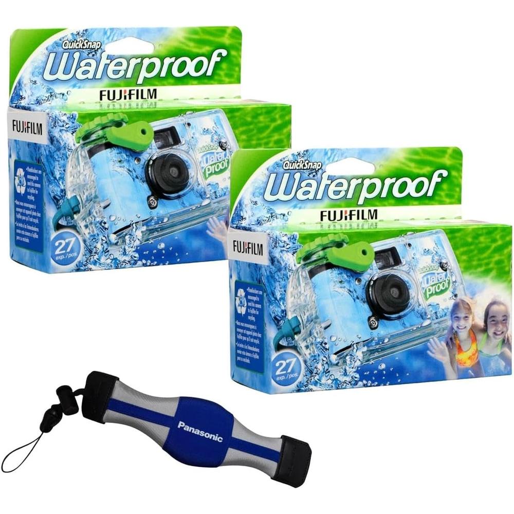 CÁMARA DESECHABLE FUJIFILM QUICKSNAP 800 RESISTENTE AL AGUA 35MM CORREA FLOTANTE PANASONIC - PACK 2 PZS - 1