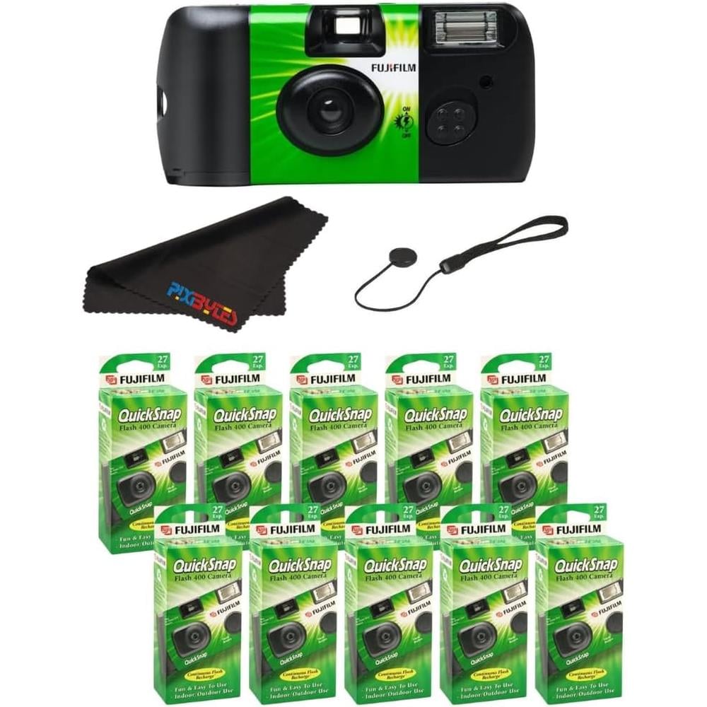 CÁMARA DESECHABLE FUJIFILM QUICKSNAP FLASH 400 TAPA PROTECTORA - PACK 10 PZS - 1