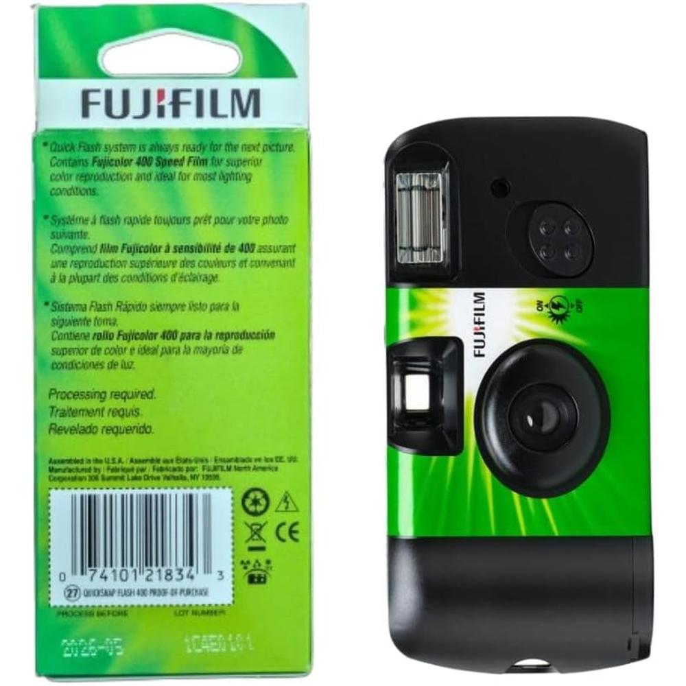 CÁMARA DESECHABLE FUJIFILM QUICKSNAP FLASH 400 35MM - PACK 4 PZS - 5