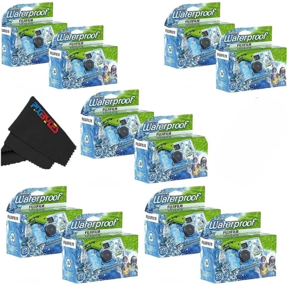 CÁMARA DESECHABLE FUJIFILM QUICKSNAP RESISTENTE AL AGUA 35MM - PACK 10 PZS - 1