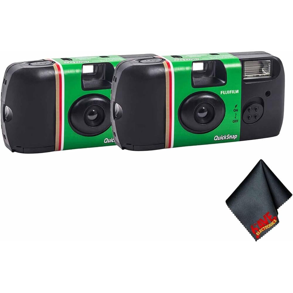 CÁMARA DESECHABLE FUJIFILM QUICKSNAP FLASH 400 PAÑO MICROFIBRA - PACK 2 PZS - 1