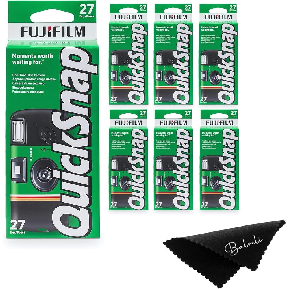 CÁMARA DESECHABLE FUJIFILM QUICKSNAP FLASH 400 35MM TELA BALVELI - PACK 6 PZS - 1