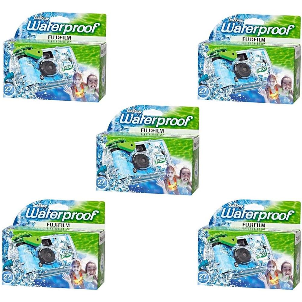 CÁMARA DESECHABLE FUJIFILM QUICKSNAP RESISTENTE AL AGUA 35MM - PACK 5 PZS - 1