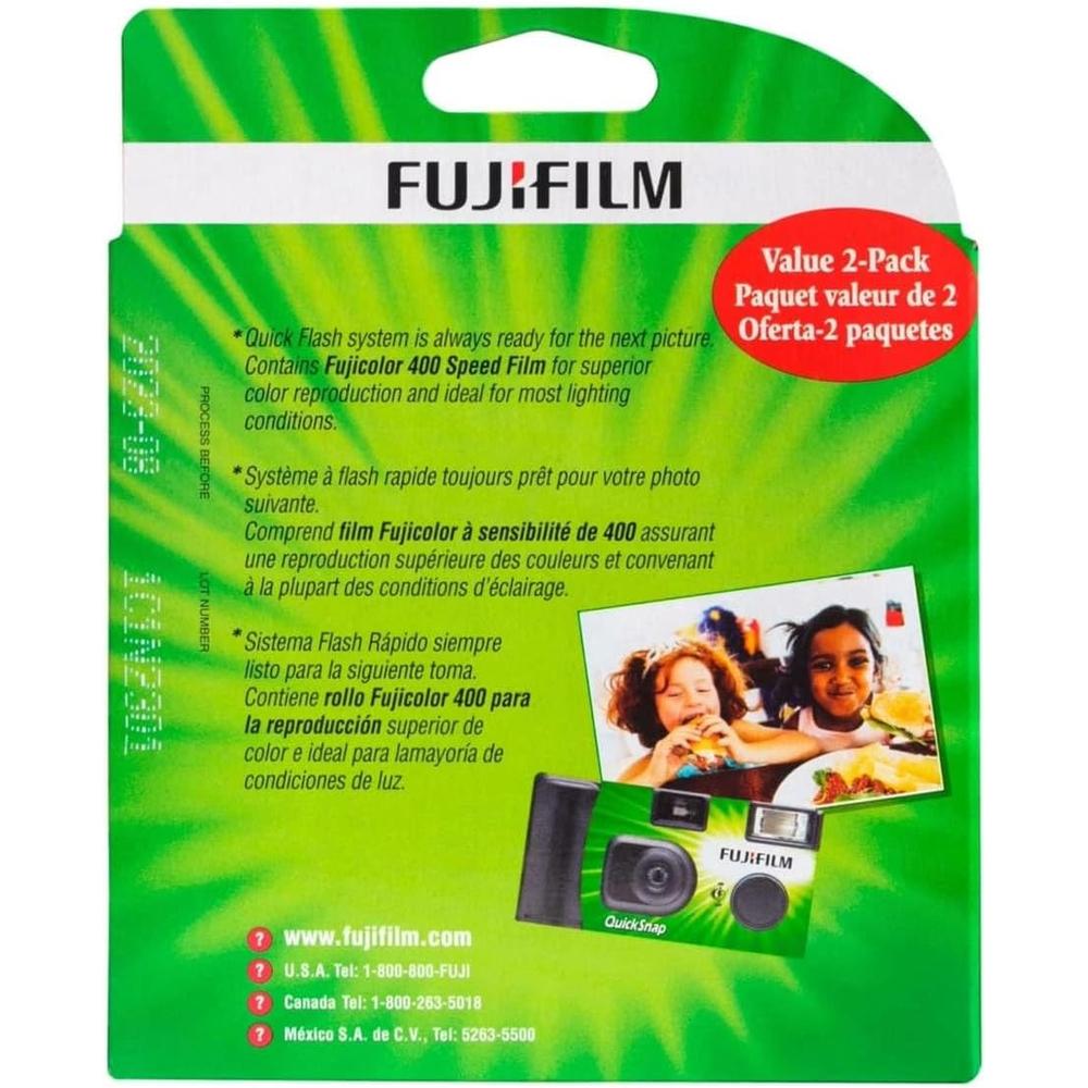 CÁMARA DESECHABLE FUJIFILM QUICKSNAP FLASH 400 35MM - PACK 6 PZS - 6
