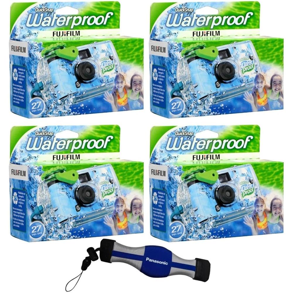 CÁMARA DESECHABLE FUJIFILM QUICKSNAP 800 RESISTENTE AL AGUA 35MM CORREA FLOTANTE PANASONIC - PACK 4 PZS - 1