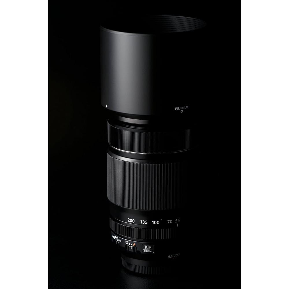 LENTE ZOOM FUJIFILM XF55-200MM F3.5-4.8 + FILTRO UV + ESTUCHE - SET 4 PZS - 4