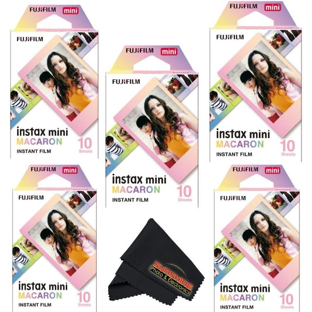 PELÍCULA INSTANTÁNEA FUJIFILM INSTAX MINI VARIETY MACARON - PACK 50 HOJAS - 1