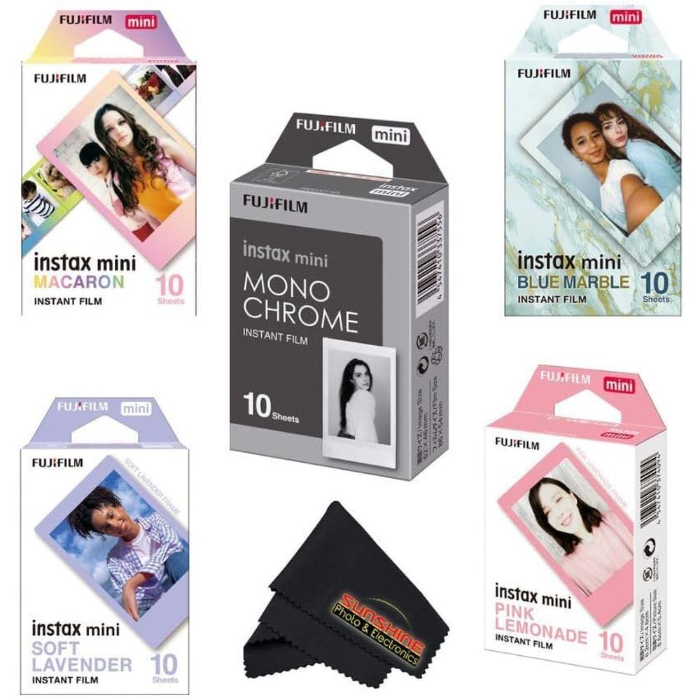 PELÍCULA INSTANTÁNEA FUJIFILM INSTAX MINI VARIETY MACARON - PACK 50 HOJAS - 5