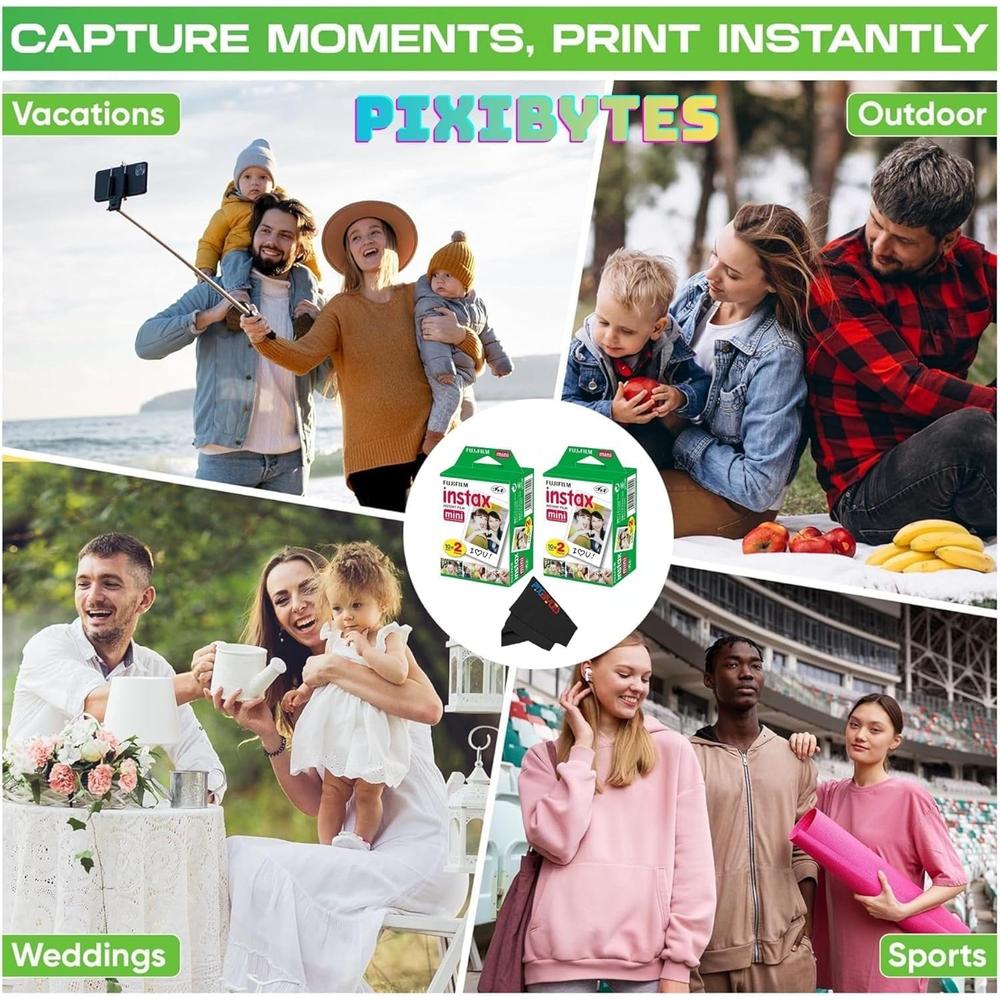 PELÍCULA INSTANTÁNEA FUJIFILM INSTAX MINI - PACK 160 HOJAS | BLANCO - 4