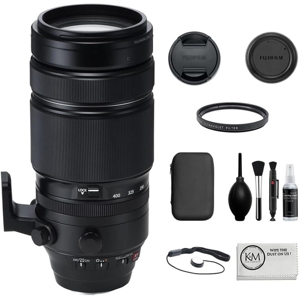 LENTE ZOOM FUJIFILM XF100-400MM F4.5-5.6 R LM OIS WR + FILTRO UV - SET 2 PZS - 1