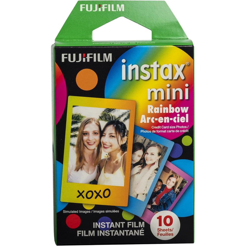 PELÍCULA INSTANTÁNEA FUJIFILM INSTAX MINI RAINBOW - PACK 10 HOJAS - 1