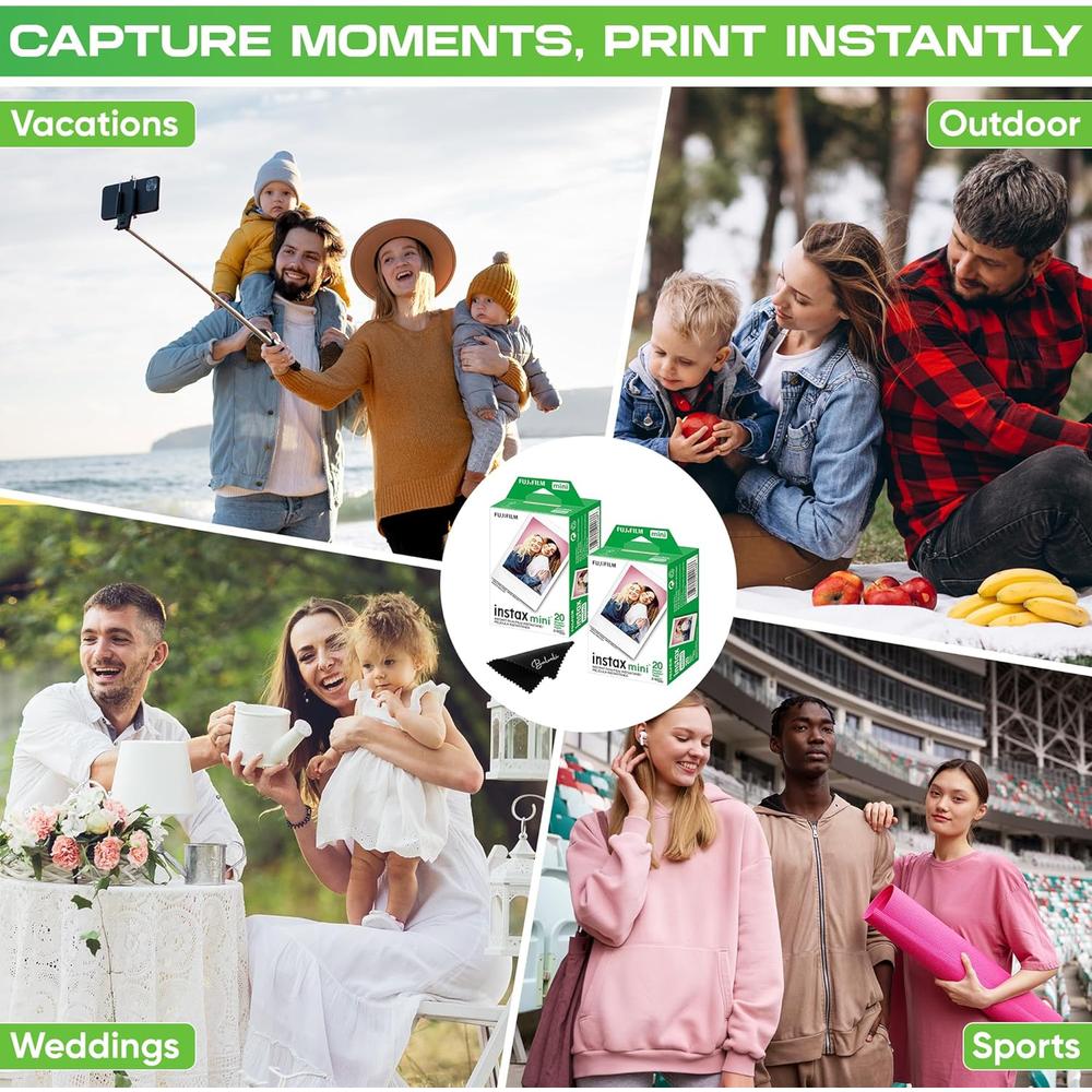 PELÍCULA INSTANTÁNEA FUJIFILM INSTAX MINI + PAÑP BALVELI- PACK 40 HOJAS - 4