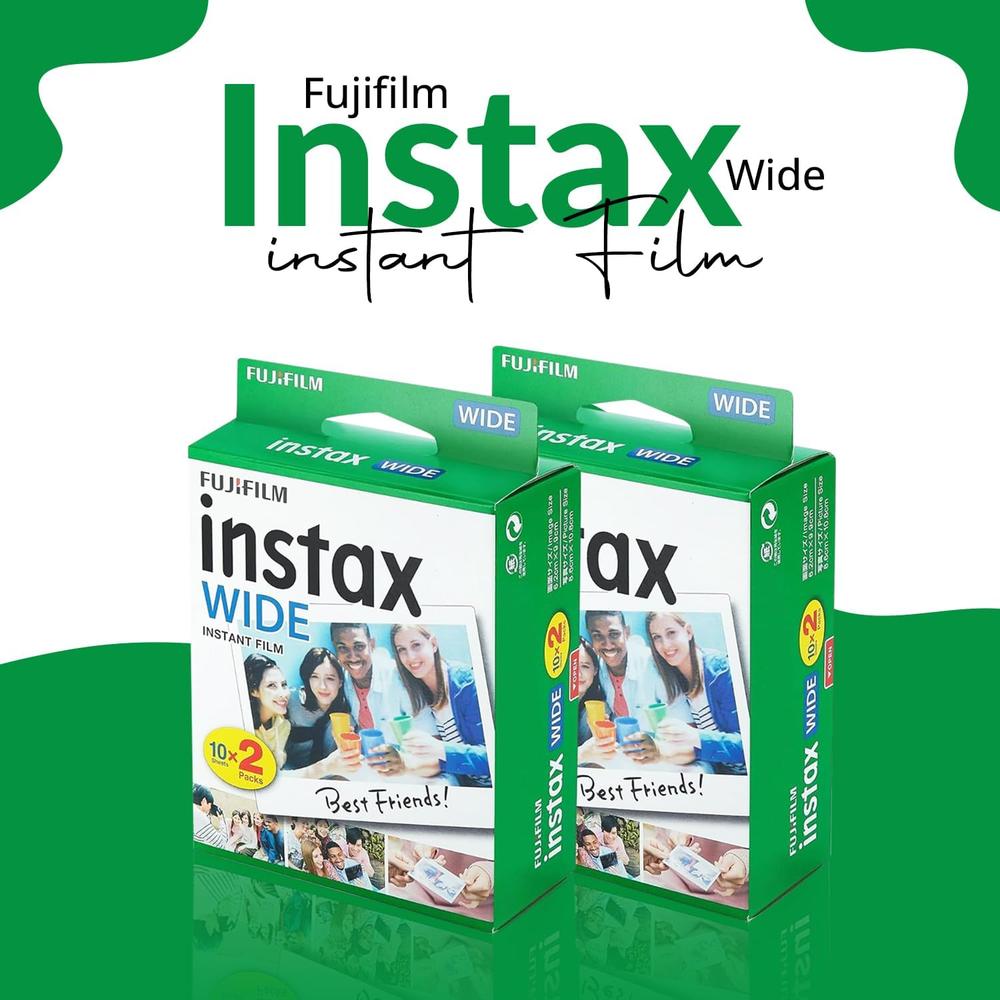 PELÍCULA INSTANTÁNEA FUJIFILM INSTAX WIDE + PAÑO BLUEBIRDSALES - PACK 40 HOJAS - 2