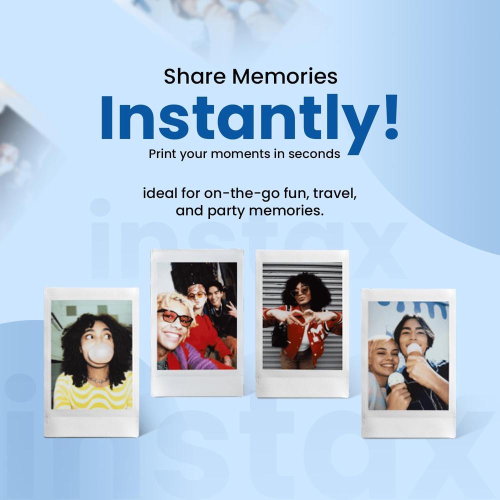 PELÍCULA INSTANTÁNEA FUJIFILM INSTAX MINI + BATERÍAS AA - PACK 20 HOJAS - 3