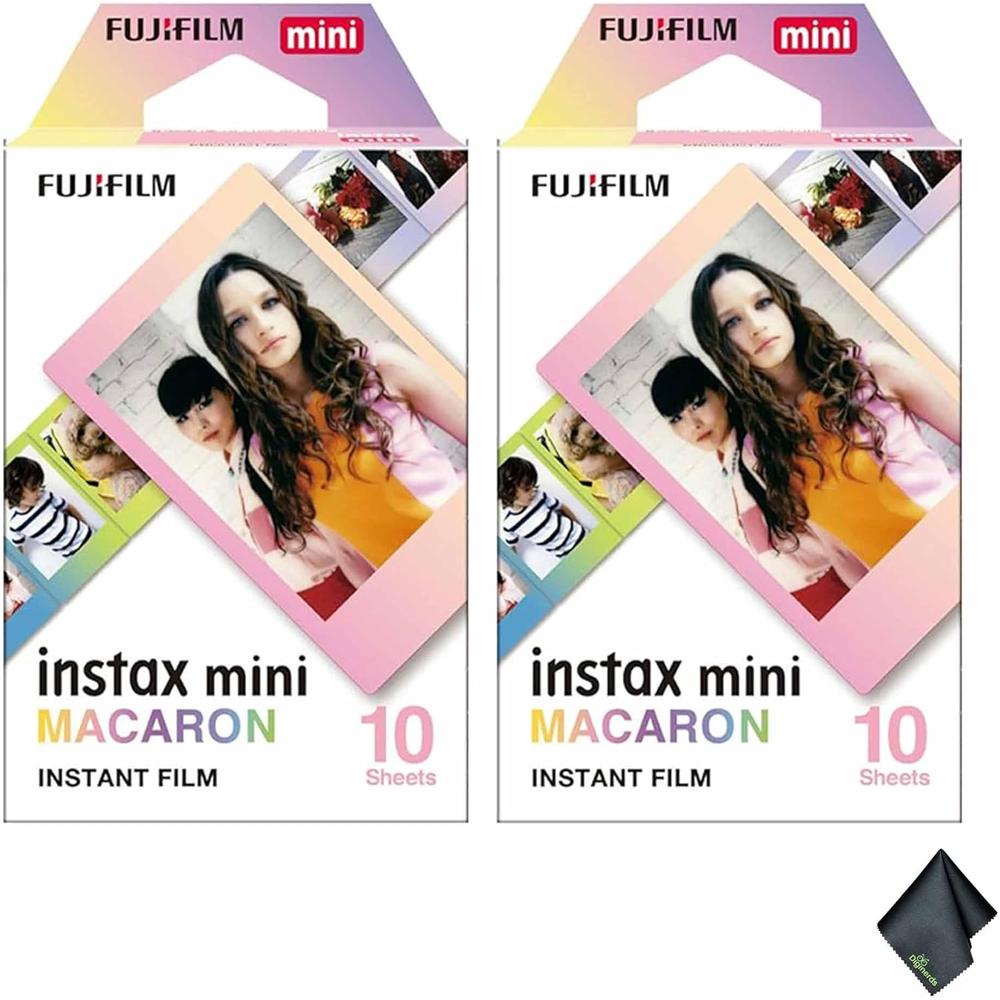 PELÍCULA INSTANTÁNEA FUJIFILM INSTAX MINI MACARON - PACK 20 HOJAS - 1