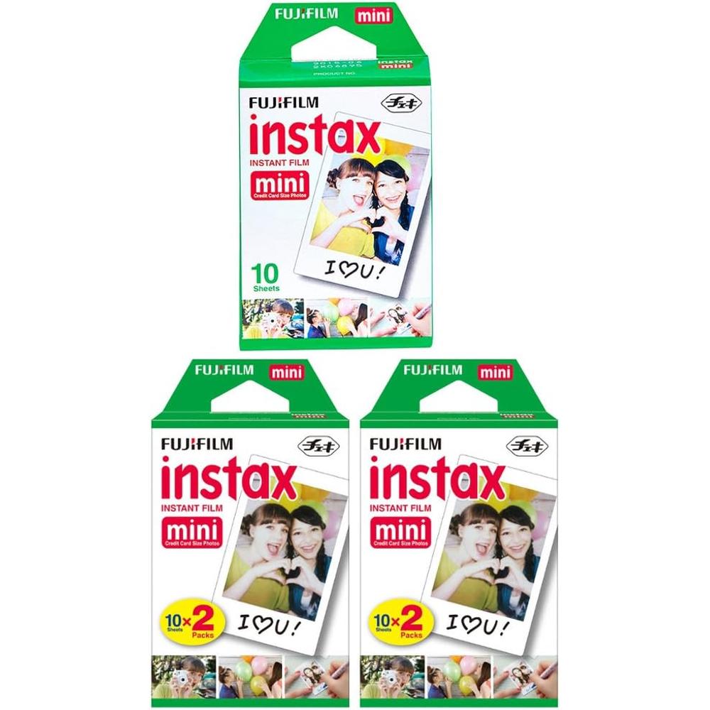 PELÍCULA INSTANTÁNEA FUJIFILM INSTAX MINI + PAÑO MICROFIBRA - PACK 50 HOJAS - 1
