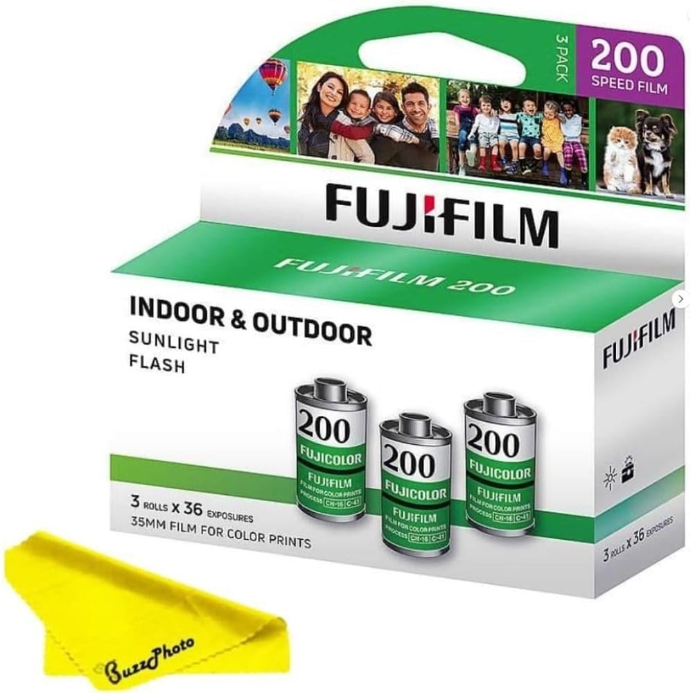 PELÍCULA FOTOGRÁFICA FUJIFILM FUJICOLOR 200 35MM - PACK 3 ROLLOS - 1