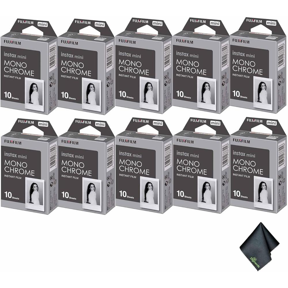 PELÍCULA INSTANTÁNEA FUJIFILM INSTAX MINI MONOCROMÁTICA - PACK 100 HOJAS - 1