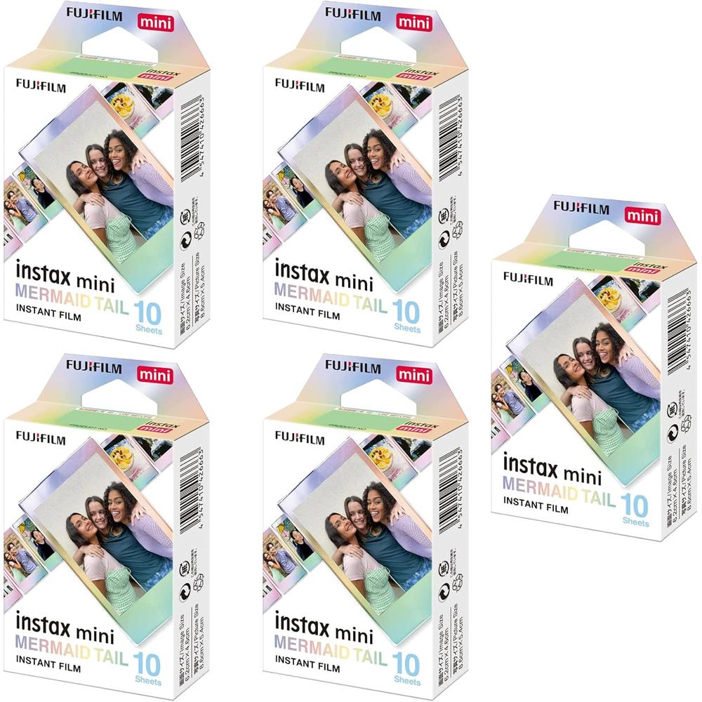 PELÍCULA INSTANTÁNEA FUJIFILM INSTAX MINI MERMAID TAIL - PACK 50 HOJAS - 1