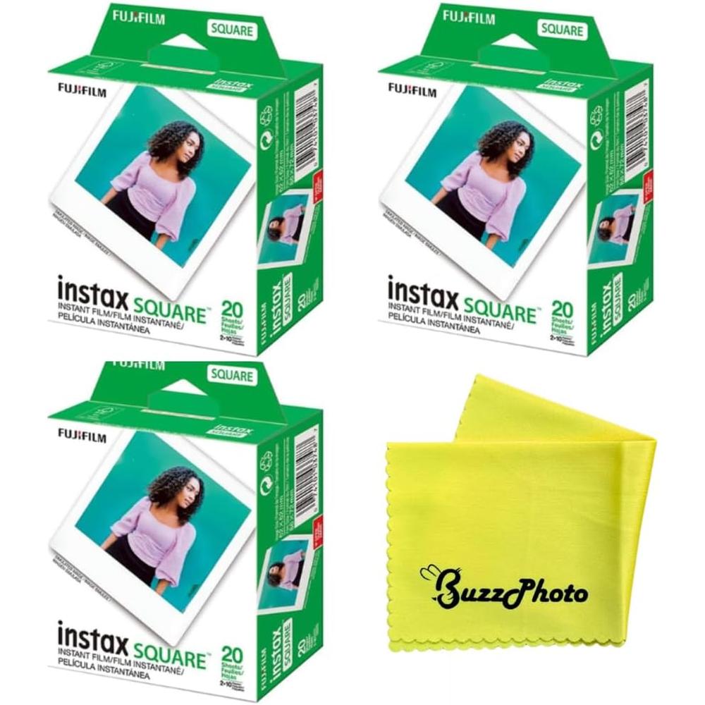 PELÍCULA INSTANTÁNEA FUJIFILM INSTAX SQUARE COLOR - PACK 60 HOJAS - 1