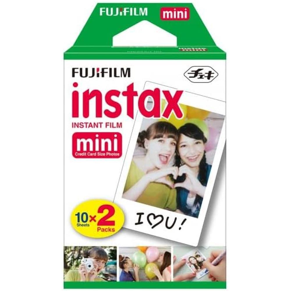 PELÍCULA INSTANTÁNEA FUJIFILM INSTAX MINI + PAÑO DE LIMPIEZA - PACK 20 HOJAS | BLANCO - 2