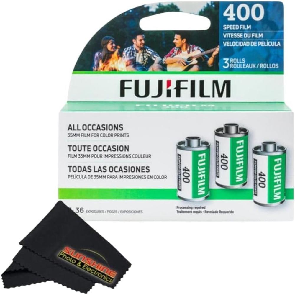 PELÍCULA FOTOGRÁFICA FUJIFILM FUJICOLOR 400 35MM - PACK 3 ROLLOS - 1