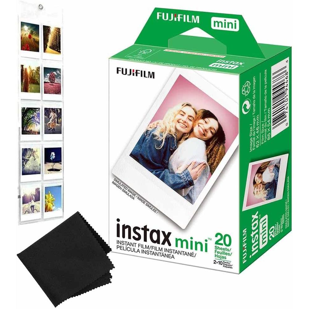 PELÍCULA INSTANTÁNEA FUJIFILM INSTAX MINI + ÁLBUM COLGANTE - PACK 20 HOJAS - 1