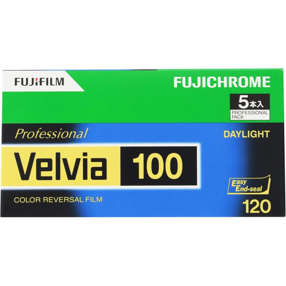 PELÍCULA REVERSIBLE FUJIFILM FUJICHROME VELVIA 100 120 - PACK 5 PZS - 1